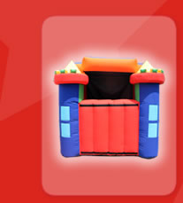 Titeres gigantes y teatrinos inflables para fiestas infantiles.